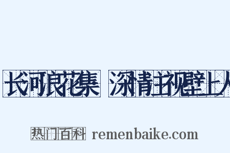 长河浪花集·深情注视壁上人是什么意思的图片